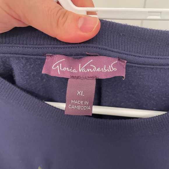 Gloria Vanderbilt Blue Sweater - Picture 3 of 3
